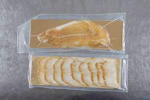 Greenland Halibut fillet Smoked and Sliced 100g vac frozen